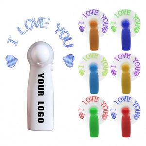 Ventilador Portátil Promocional Mini, Ventilador LED Programable con Logotipo Personalizado, Ventilador Luminoso Publicitario para Bodas, Conciertos y Fiestas - Product Image 1