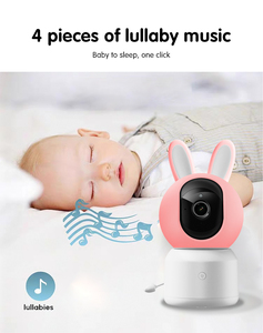 Caméra de surveillance pour bébé intelligente sans fil 5,0 pouces 1080P Audio bidirectionnel Affichage WiFi Tuya Surveillance du sommeil du bébé Détection des pleurs <span class=keywords><strong>Nuit</strong></span> - Product Image 5