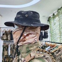 Sturdyarmor topi Boonie taktis kamuflase topi Spandex/katun musim panas pria luar ruangan berburu mendaki memancing memanjat satu ukuran cocok untuk semua