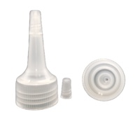 Bouchons de bouteille d'eau anti-fuite réutilisables et recyclables en plastique de 24 mm avec bec verseur long et embout poussoir-tirant léger et anti-déversement