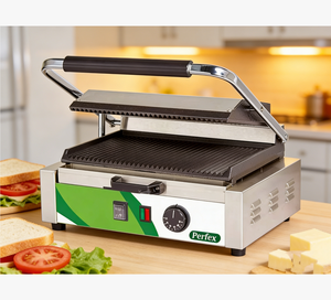 <span class=keywords><strong>Grill</strong></span> à <span class=keywords><strong>panini</strong></span> professionnel Deep <span class=keywords><strong>Grill</strong></span> Mark All-Groove 2400W, presse à sandwich PG-812 - Product Image 1
