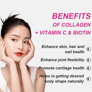 Suplemento Orgánico para el Cuidado de la Piel con Colágeno, Vitamina C y Biotina Wins Town, Tabletas de Colágeno con Súper Vitamina C para Blanquear la Piel - Product Image 4