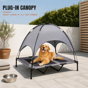 <b>Outdoor</b> Elevated Pet <b>Bed</b> Waterproof Canopy Breathable <b>Dog</b> Cat Cot Foldable Camping Sleeping Mat - Product Image 4