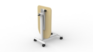 Escritorio de entrenamiento móvil ajustable de diseño moderno de MDF personalizable convertible plegable neumático para estudio interior o uso en la oficina - Product Image 6