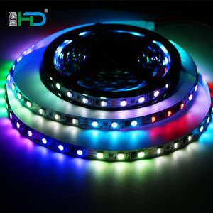 Ws2812b 2812 WS2812 5V 5050 pixels Đen tira Led 5050 RGB 12V IP67 LED Strip ánh sáng 6500K 5050 - Product Image 1
