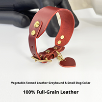 Collier élégant en cuir souple et personnalisable pour chien et chat avec options personnalisées - Vente en gros OEM