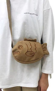 <span class=keywords><strong>Riñonera</strong></span> de lona con gráfico de <span class=keywords><strong>cara</strong></span> de pez, bandolera, bolso de cintura deportivo para exteriores, monedero con cremallera, bolso para teléfono de estudiante - Product Image 6