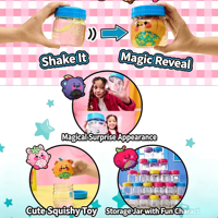 Boîte surprise transfrontalière promotionnelle Magic Shake : Jouet anti-stress souple et compressible