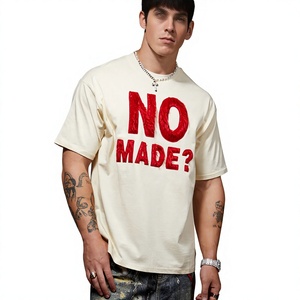 T-shirt en coton 100% tricoté à col rond pour homme, style rétro américain, en peluche de lapin épaisse, séchage rapide, 210g, manches courtes, haute qualité - Product Image 2
