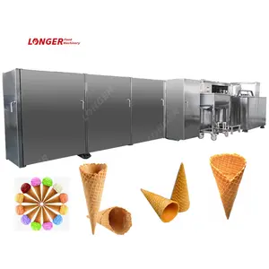 Manufacturers Sale Fully Automatic Rolled Sugar Ice Cream Cone Making Machine Price