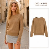 Pull en maille à col roulé pour femme, coupe ajustée, manches longues, couleur unie, côtelé, col haut, doux, style coréen
