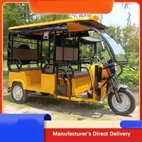Tricycle électrique fermé neuf et pas cher de Chine, tricycle électrique pour passagers, mini-bus électrique pour 5 personnes
