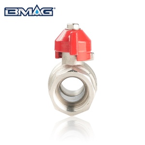 Bmag Nickel Mạ 1/2 Inch DN15 Nữ X Nam Đầy Đủ Cổng Giả Mạo Brass Fxm Bóng Van Với Bướm Xử Lý - Product Image 4