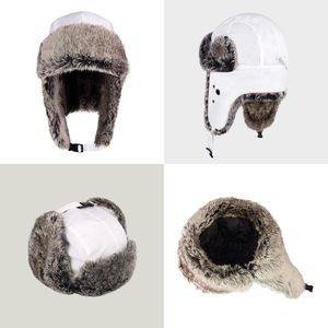 Gorro Ushanka impermeable para invierno con orejeras de piel sintética y correa para la barbilla, para clima frío al aire libre, ajuste unisex. - Product Image 2