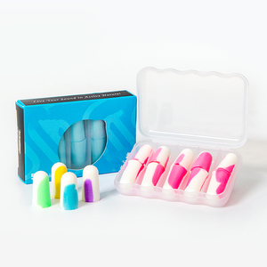 <span class=keywords><strong>Tapones</strong></span> para los oídos de espuma para dormir reutilizables con certificación CE de doble color para reducción de ruido y protección auditiva - Product Image 1