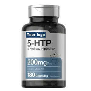 5-HTP 타임 릴리스 캡슐, 긍정적 인 전망을 유지하는 데 도움, 세로토닌 생산 가능