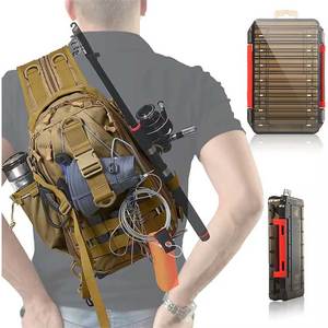 Professional Custom Lightweight Multifunction Outdoor Water-Resistant <b>Fishing</b> Shoulder Storage Bag <b>Fishing</b> <b>Tackle</b> Backpack - Product Image 6