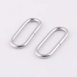 factory wholesale 1 inch metal oval shape ring buckle for bag accessories