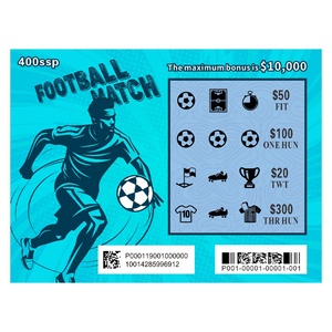 Boletos de Lotería Rasca y Gana de la Europa League, Lotería Deportiva de Fútbol, Tarjetas de Impresión DIY, Boletos de Lotería Rasca y Gana Personalizados - Product Image 6