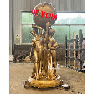 Statue en métal, de luxe, bronze du monde entier, grande taille - Product Image 2