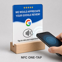 Carte NFC Google Review, programmable, adaptée aux entreprises et aux bureaux - affiche les commentaires, favorise les cadeaux, personnalisable