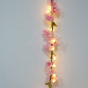 Nouvelle décoration de maison personnalisée guirlande de fleurs artificielles lumière led pour la décoration de <span class=keywords><strong>mariage</strong></span> - Product Image 5