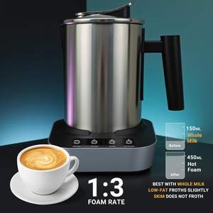 <b>Automatic</b> Hot Cold Frothing NEW Stainless Steel Milk Temperature Control Electric <b>Machine</b> for Milk Trother - Product Image 3