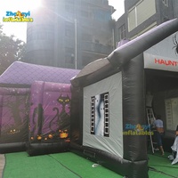 Tente Gonflable Géante Personnalisée pour Extérieur, Maison Hantée, Pub Gonflable d'Halloween avec Impression Numérique Complète - À VENDRE