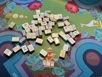 Mahjong américain de luxe personnalisé, pliable, moderne, 4 couches, vert perle, en acrylique, jeu de casino familial, cadeau de vacances, en stock