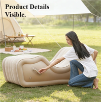 Sofá Inflable Automático, Sofá de Aire Individual Popular para Exteriores, Silla Reclinable para Personas que Buscan Comodidad