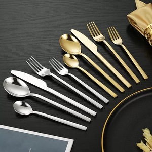 Kolay Temizlenen Modern Tasarım Paslanmaz Çelik Sofra Takımı Bıçak Kaşık Çatal 2-3mm Ayna Cilalı Düğünler ve Özel Günler İçin - Product Image 5
