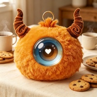 Giocattolo di Lusso AI in Peluche, Compagno Interattivo Multilingue con Voce Simulata, Bambola Ricaricabile Decorativa per Casa/Ufficio