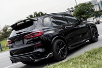 Nouveau kit de pare-chocs YX entièrement en fibre de carbone pour BMW X5 G05 M Sport 2019-2022 pré-LCI, avec lèvre avant, diffuseur arrière, jupes latérales et spoiler, fixation par vis.