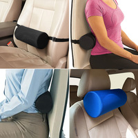 Coussin lombaire en mousse à mémoire de forme avec housse en maille ventilée pour soulager la douleur, coussin orthopédique idéal