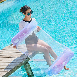 Cama Flotante Inflable para Adultos, Diseño de Sirena, Malla de PVC Reforzada, Flotador para Piscina - Product Image 2