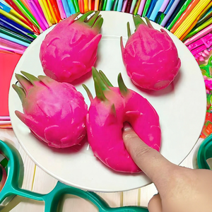 Lindos Squishies de Fruta del <span class=keywords><strong>Dragón</strong></span>, Bolas Antiestrés Suaves para Apretar, Juguetes Sensoriales para Aliviar el Estrés en Niños, Aula, Escuela, Oficina, Hogar - Product Image 2