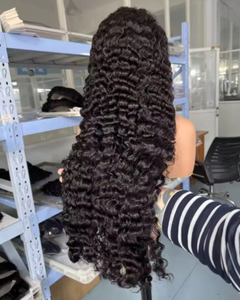 วิกผมแท้เวียดนามแบบหยิกพม่า 40 นิ้ว 13x6 HD Lace ไม่ต้องใช้กาว วิกผมหน้าผากแบบขาย<span class=keywords><strong>ส</strong></span>่ง <span class=keywords><strong>ผม</strong></span>แท้จากอินเดีย จัดเรียงเกล็ดผม - Product Image 1