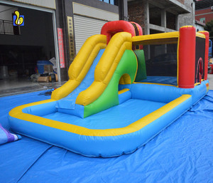 Ngoài Trời <span class=keywords><strong>Inflatable</strong></span> Combo Slide Bouncer Lâu Đài Bouncy Với Hồ Bơi - Product Image 4