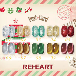 Esmalte de <span class=keywords><strong>Uñas</strong></span> con Purpurina Serie Navidad, Diseños Lindos, Color Elegante, Gel Magnético Permanente, Colección Retro, Color Oscuro Natural - Product Image 3