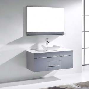 Moderno Gabinete de Baño con Espejo LED Montado en la Pared, Impermeable, con Herrajes de Cierre Suave, Ecológico - Product Image 1