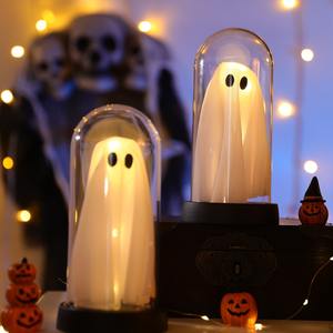 Decoración de Fantasma Brillante para Halloween, Adornos LED Espeluznantes para Fiestas de Casas Encantadas, Decoraciones Luminosas de Fantasmas Aterradoras - Product Image 5