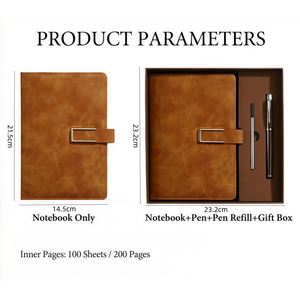 Carnet A5 en Cuir Personnalisé Gravé au Laser avec Nom, Fleur du Mois de Naissance, Stylo, Fait Main, Luxe, Cadeau de Remise de Diplôme 2026 - Product Image 5