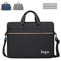Bolsa de tela portátil para ordenador, bolso de hombro para ordenador portátil para hombre, maletín de negocios de gran capacidad, estuche de viaje impermeable y transpirable