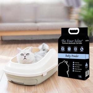 Premium DongnaiPETS 10L Natural sin aroma rápido aglomeración bentonita arena para gatos Control de olores 99% sin polvo 4kg - Product Image 2