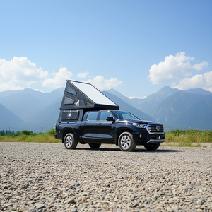 P Show FRP Wedge Hard Shell Rooftop Camper pour SUV Voiture Privée Installation Coque Rigide Quatre Saisons Imperméable Coupe-Vent Rapide Automatique - Product Image 3