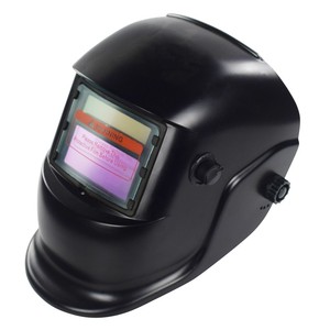 Máscara de Soldadura con Oscurecimiento Automático, Sensibilidad Ajustable, Función de Pulido, Alimentación Solar, Color Negro, Tono <span class=keywords><strong>DIN9</strong></span>-<span class=keywords><strong>13</strong></span>, Retardo Gradual - Product Image 1