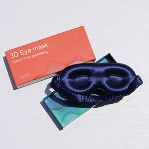 Wholesale 3D Contour Silk Eye Cover Skin-Friendly Three-dimensional Sleep Mask with Elastic Feature and Custom Logo - Product Image 4