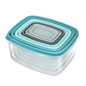 14 Cái Rect Set <span class=keywords><strong>Container</strong></span> Thực Phẩm <span class=keywords><strong>Container</strong></span> Nhựa Kín Thực Phẩm Lưu Trữ <span class=keywords><strong>Container</strong></span> Tươi Box <span class=keywords><strong>Series</strong></span> - Product Image 3