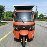 Tricycle électrique de luxe auto-rickshaw Keke Bajaj Chine à trois roues avec panneau solaire pour passagers