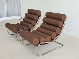 Poltrona RUNXI in Stile Americano Retrò a Righe, Design a Strisce Zebrate, Semplice Sedia da Salotto per Piccoli Spazi - Product Image 2